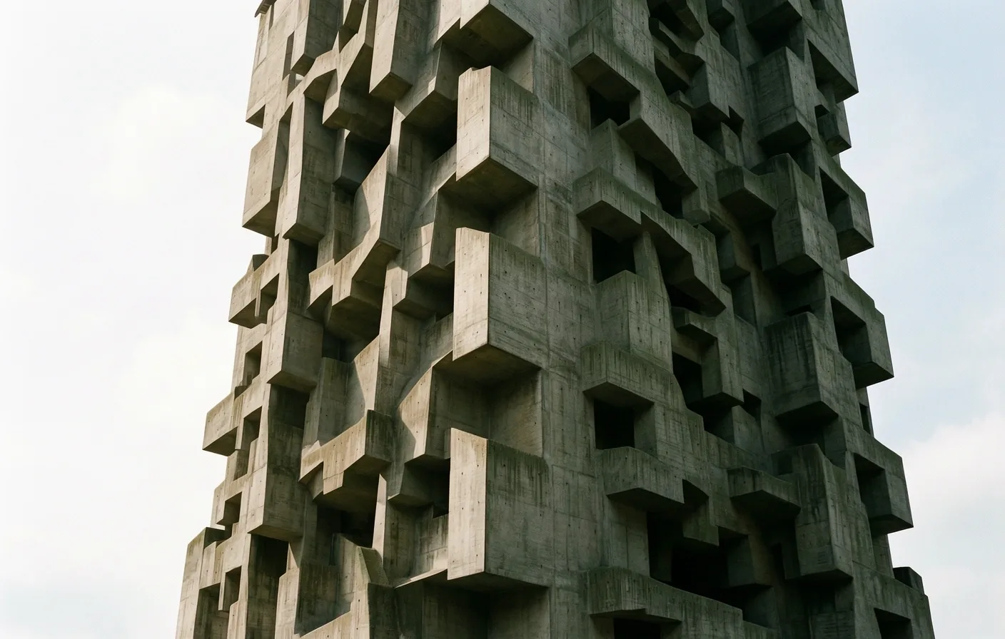 Abstract geometric monolith representing data structures